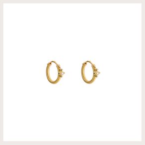 Brinco-Argola-Mini-Com-Diamante Brinco-Argola-Mini-Com-Diamante