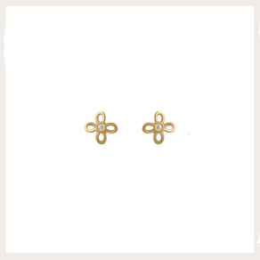 Brinco-espeto-trevo-baby Brinco-espeto-trevo-baby