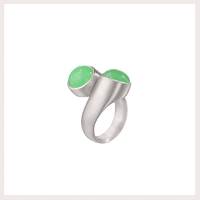 AnelDuplaQuartzitoVerde AnelDuplaQuartzitoVerde