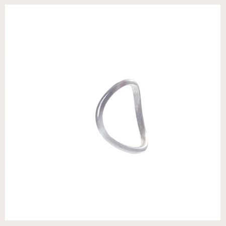 Anel-Bend-prata-polida