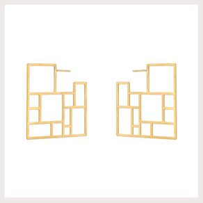 Brinco-Argola-Mondrian Brinco-Argola-Mondrian